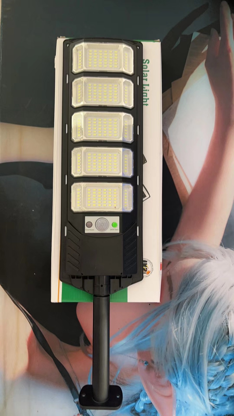 12000LM Solar Street Lights Outdoor with Motion Sensor,Remote Control,Waterproof