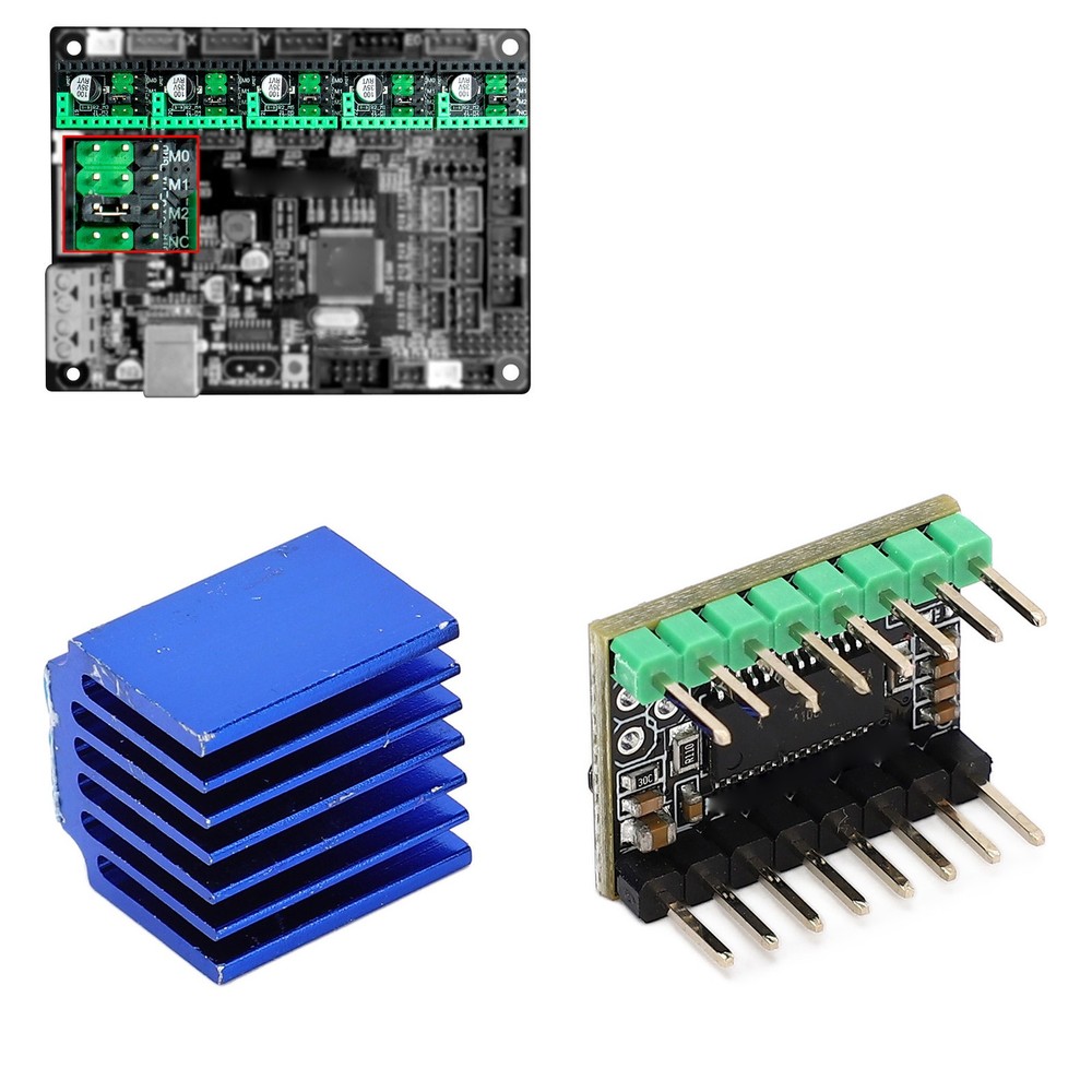 Stepper Motor Driver Board With Heat Sink Mute Motor Driver Module Accessory