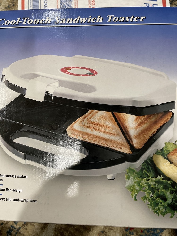 New Panini Press Cool Touch Sandwich Toaster Non Stick