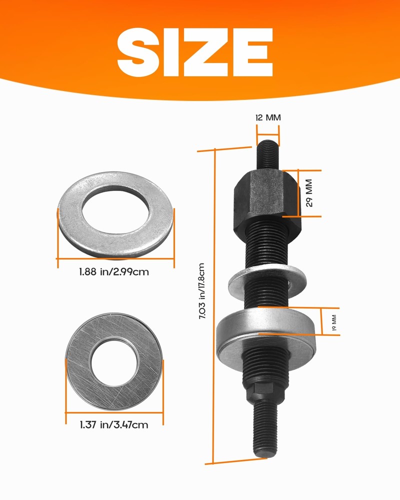 66515 Harmonic Balancer Install Puller Tool Set for Chevy SBC BBC Cranks
