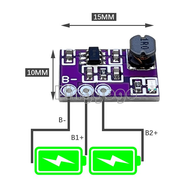 1PC 2S Ternary Lithium Battery High Current Active Equalization Protection Board