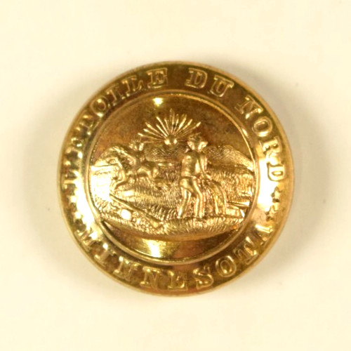 1880s-1900 Minnesota State Seal Uniform Button N10B
