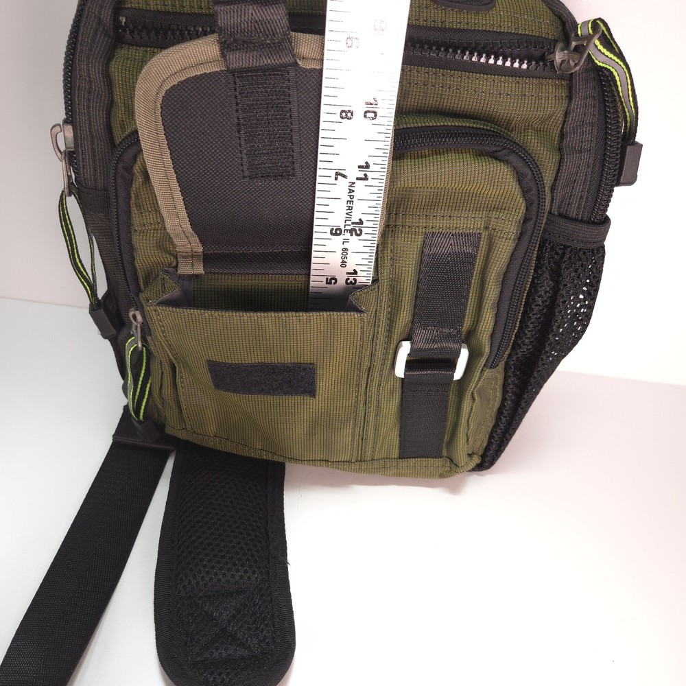 Vanlison Performance Crossbody Sling Daypack Multiple Compartments OD Green