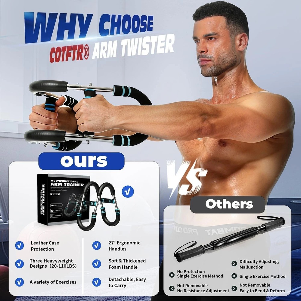Twister Arm Trainer, Adjustable Chest Workout Equipment