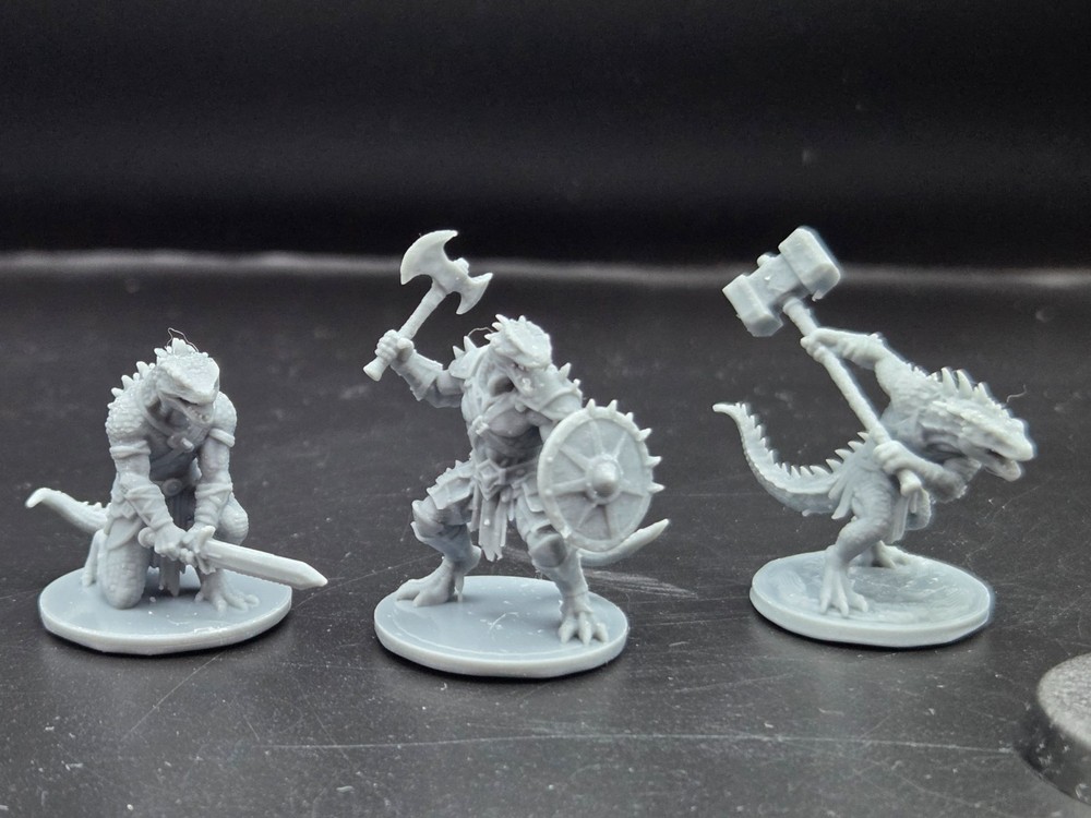 Lizard Men Miniatures Fantasy D&D Miniature Small Scale