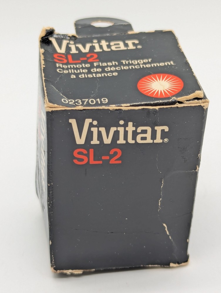 Vivitar SL-2 Flash Remote Trigger In Original Box W/Instructions Untested