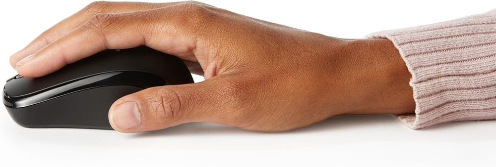 Smooth and Reliable Wireless Optical Mouse with Built-in USB Receiver - Black