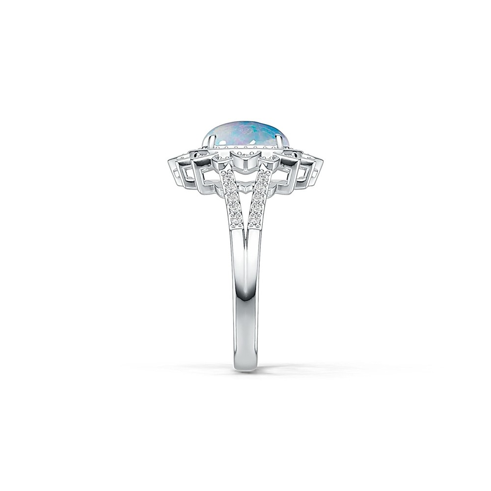 Sterling Silver Semi Mount Ring Setting Oval OV 10X8mm Cabochon