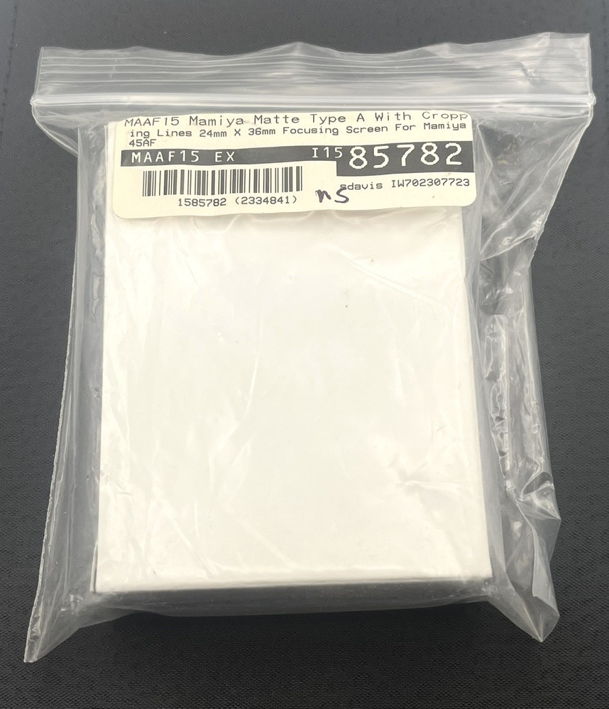 Mamiya Type A Matte Focusing Screen 645AF Medium Format Cropped 24x36mm For 35mm