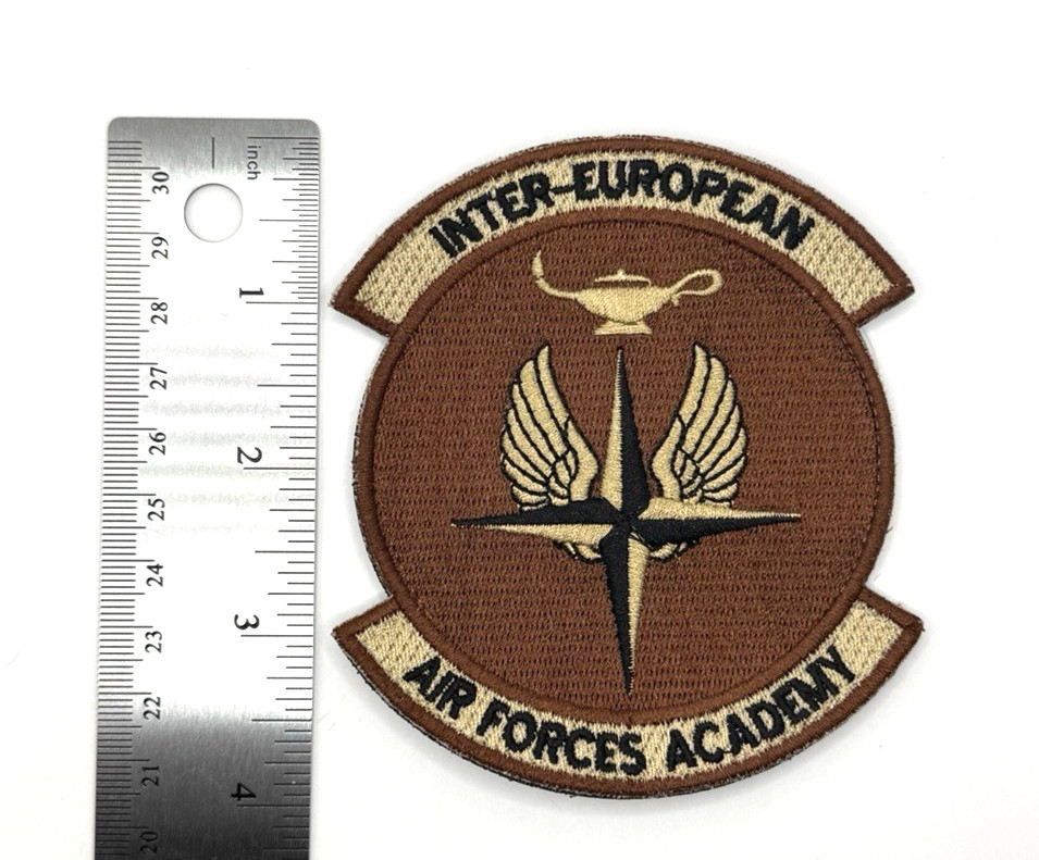 4" Inter-European Air Forces Academy IEAFA NATO Hook & Loop Patch