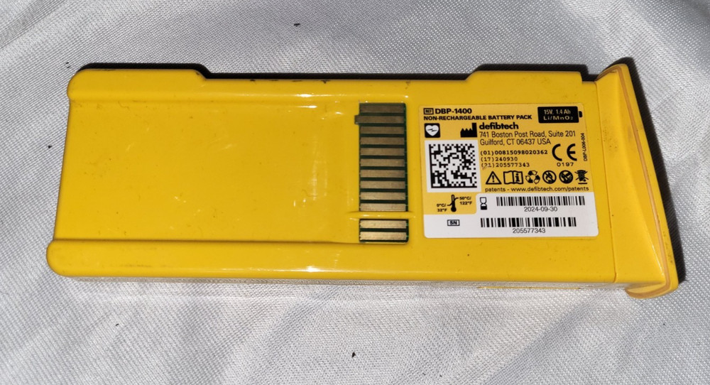 Defibtech DEP-1400 non-rechargeable battery pack