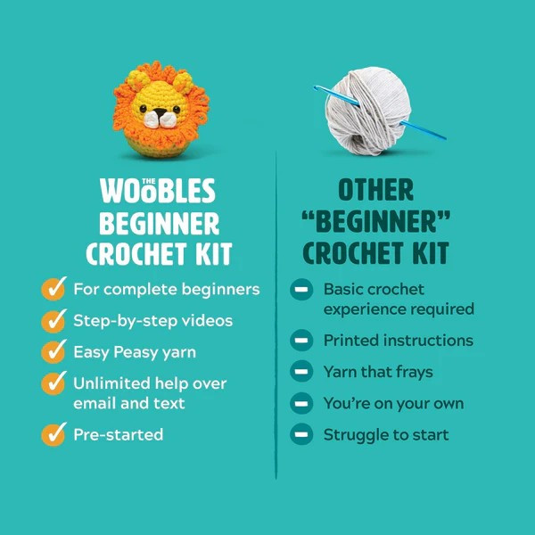 The Woobles Beginner Crochet Kit | Iris the Ladybug