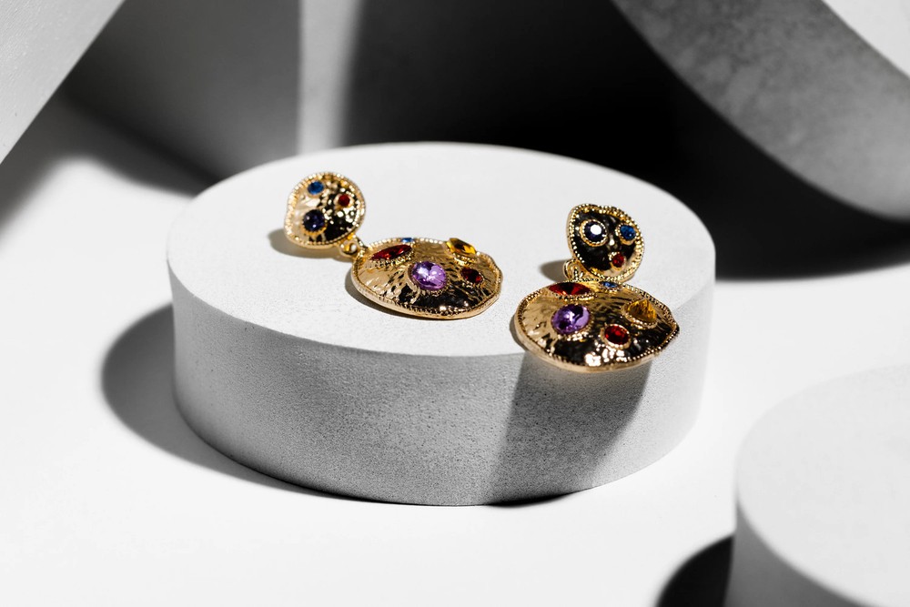 Royal Multi Stone Crystal Earring