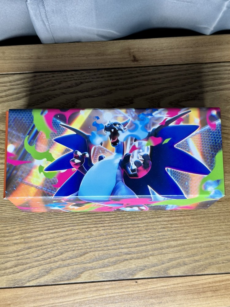 Pokemon TCG Long Card Storage Box Mega Charizard X