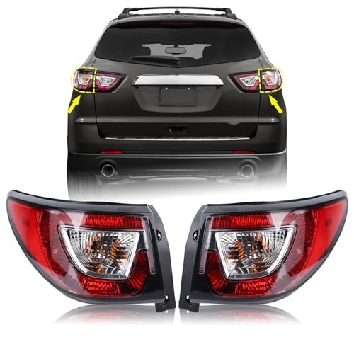 1 Tail Light Rear Lamp Compatible for 2013-2017 Chevy Traverse Left Driver Pair