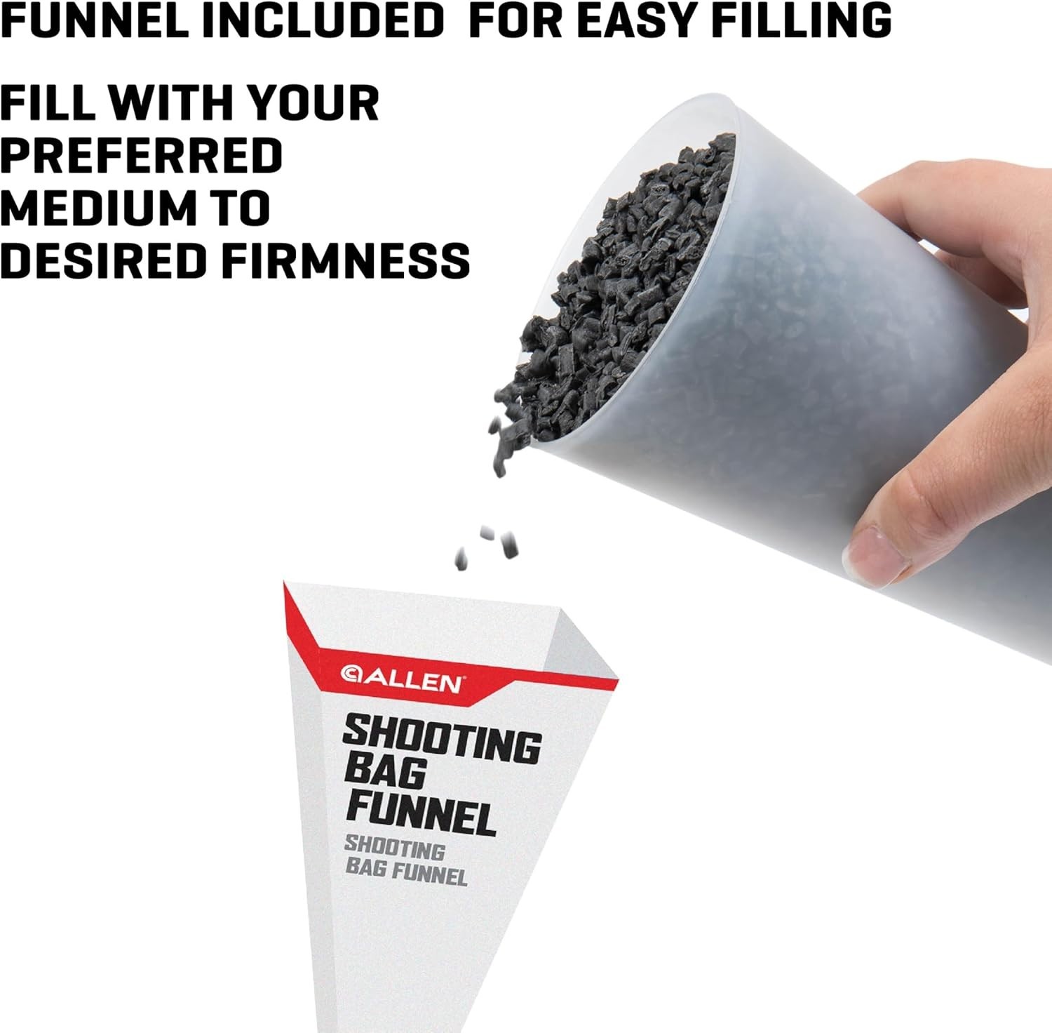 Unfilled Shooting Bench Bag, Tan/Black