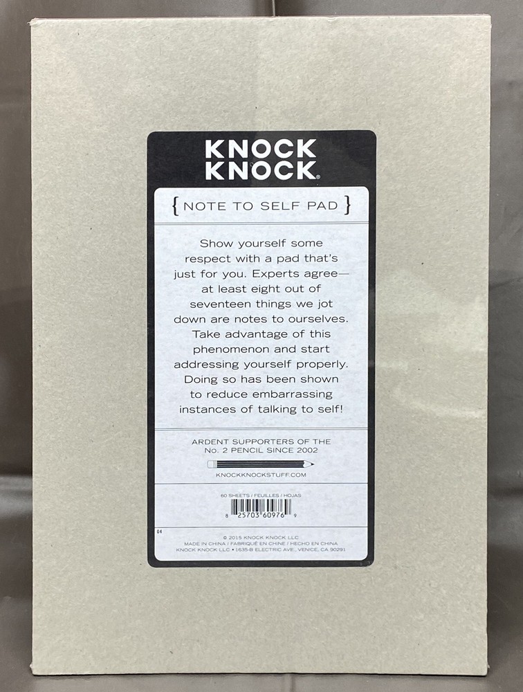 Knock Knock Pads Note To Self 60 Sheets