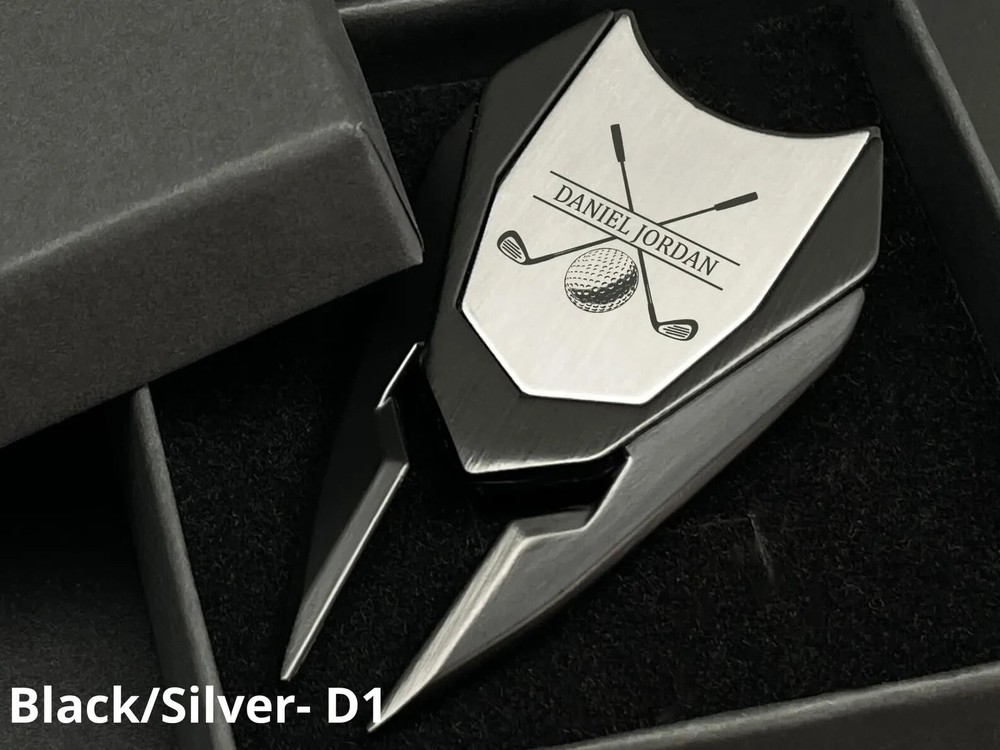 Custom Engraved Golf Divot Tool, Personalized Name Initials Gift for Golfer