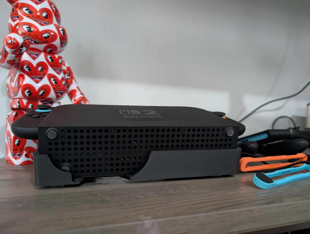 Nintendo Switch 2 Angled Horizontal Dock Stand for Smaller Shelves