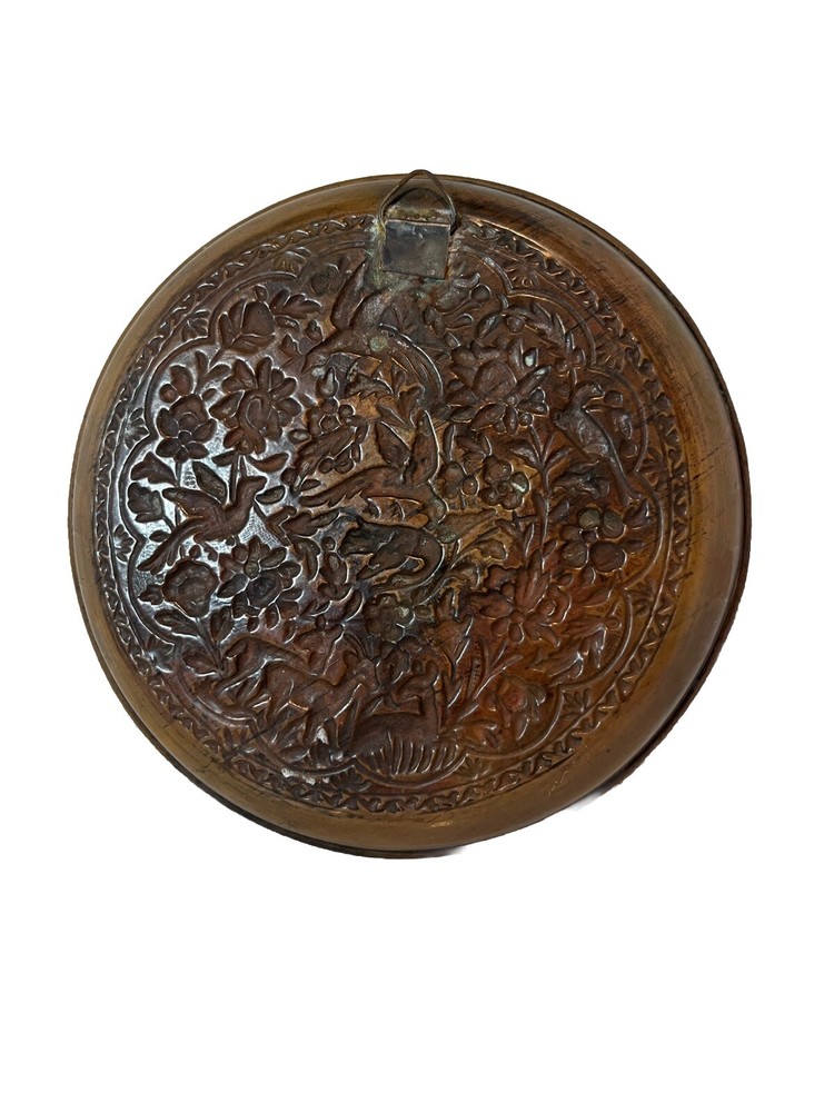 PERSIAN COPPER TRAY and WALL HANGING