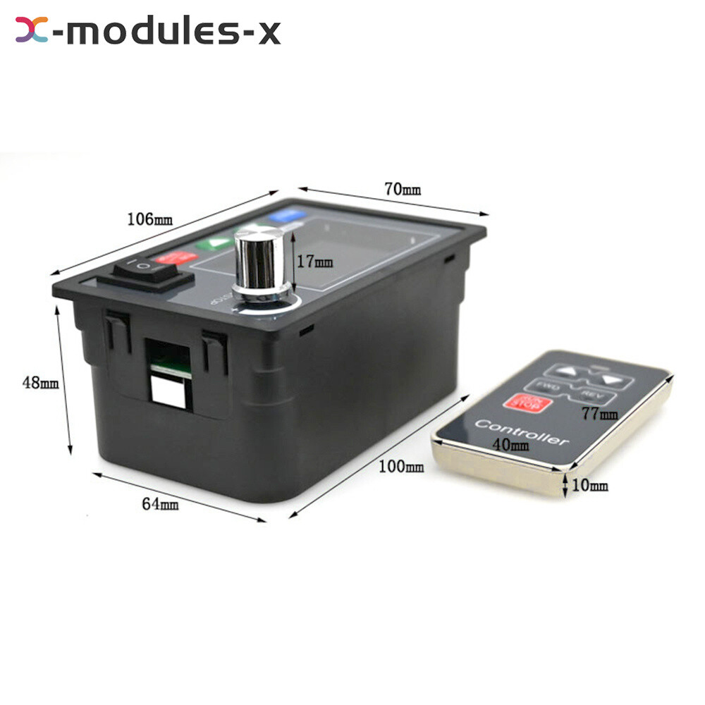 DC10-55V 40A Brush Motor Speed Controller LCD Digital Wireless Remote Control