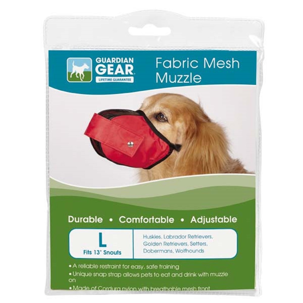Guardian Gear COMFORT NO BITE DOG MUZZLE Nylon Mesh Quick-Fit*GROOMING*TRAINING