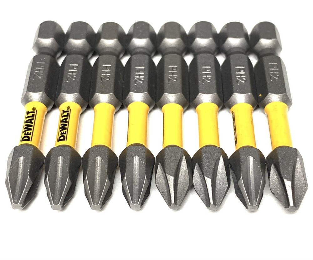 DEWALT MAXFIT 8 Pc Bit Set Phillips PH2 2in. IMPACT READY NEW