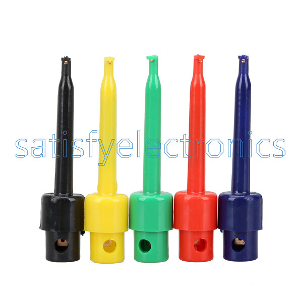 10pcs Large Size Round Single Hook Clip Test Probe for Electronic Testing