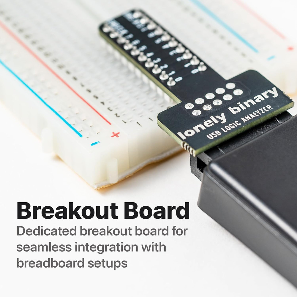 Logic Analyzer 8 Channels 24Mhz USB Kit with Base Module, Breadboard Breakout Bo