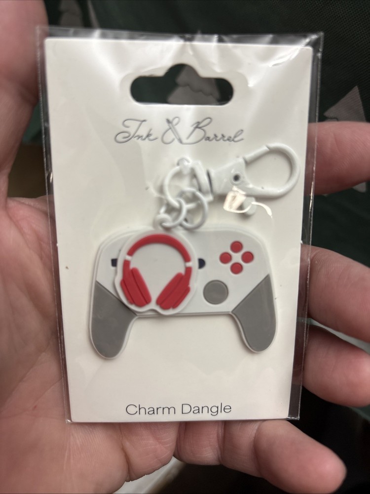 Ink & Barrel Bag Charm Dangle Accessory.