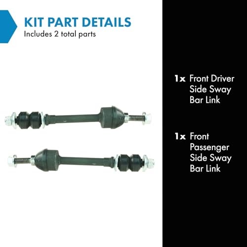 Front Sway Bar Stabilizer Link Set Compatible with 2005-2010 Dodge Dakota
