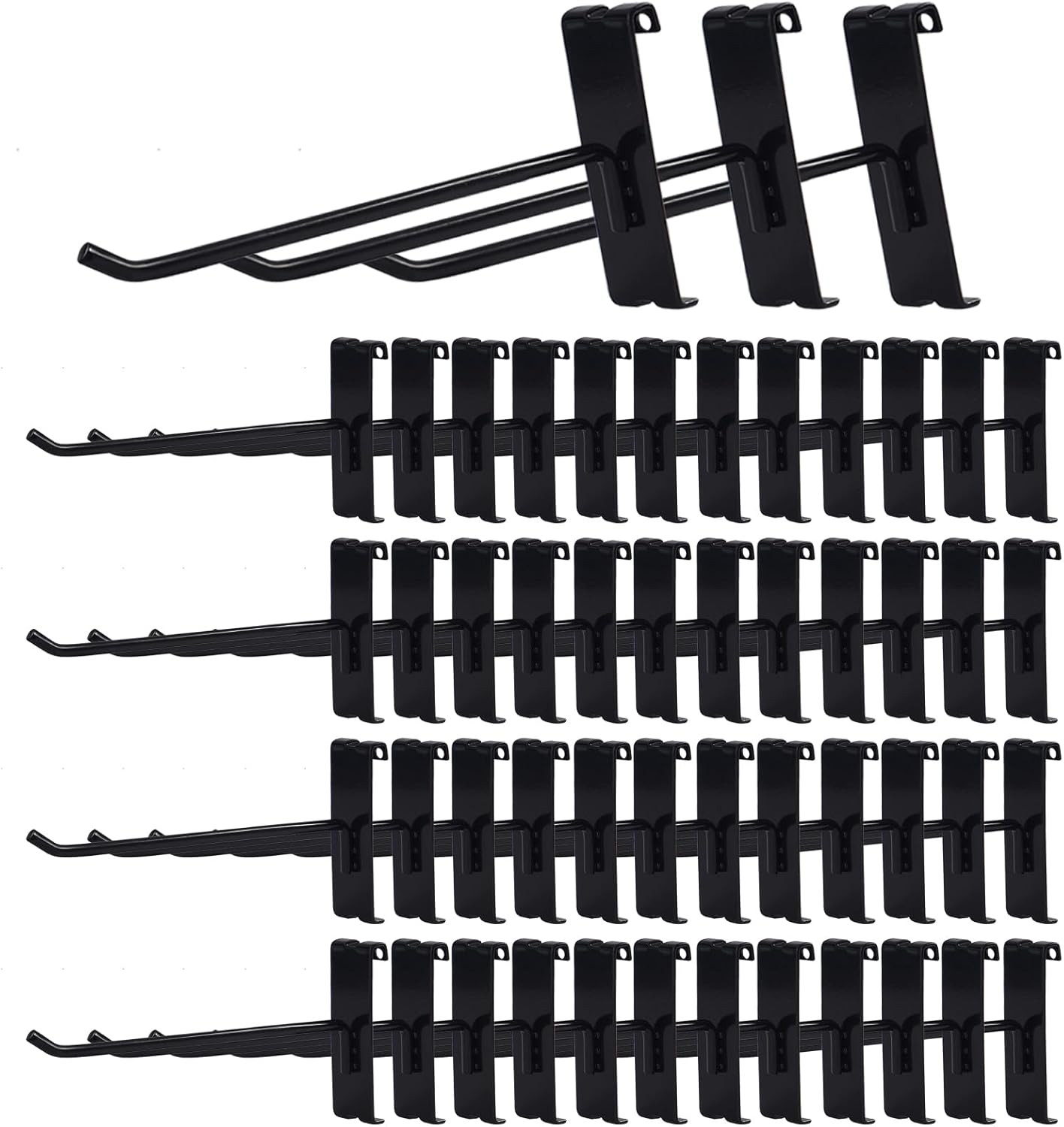 Gridwall Hooks 6 Inch,50Pc Display Hooks for Grid Wall Heavy Duty Gridwall Hook
