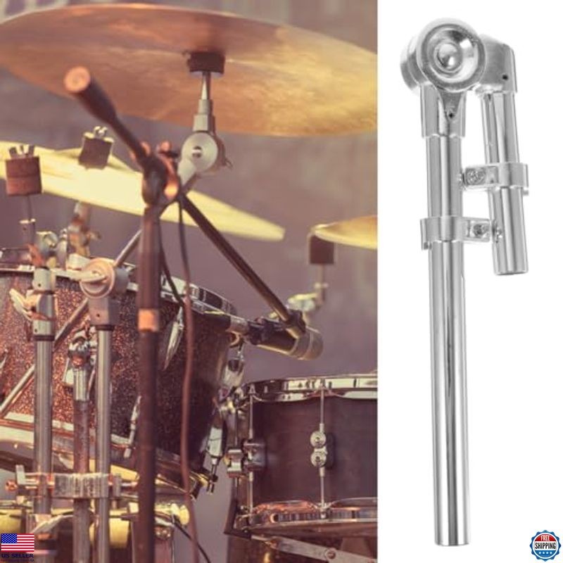 1 Pair Adjustable Double Tom Drum Stand Bracket, Stable Mount for Percussion
