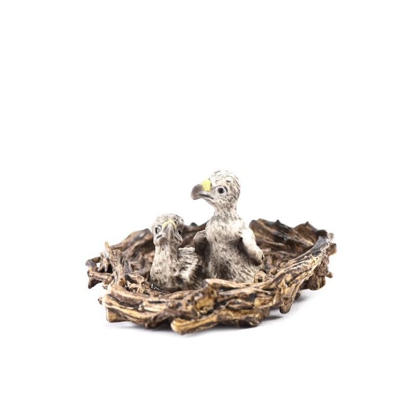 3PCS Simulated Bald Eagle Figurines Realistic Plastic Eagle Model Action Figures