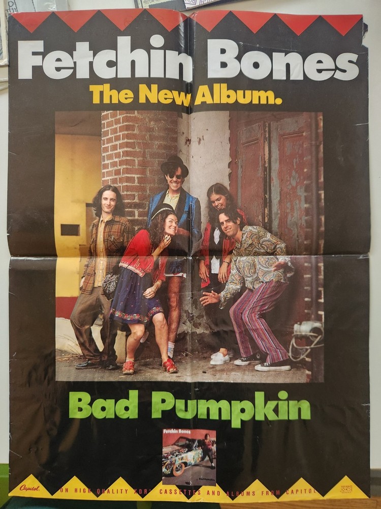 Fetchin Bones 1986 Promo Poster Bad Pumpkin Hope Nicholls