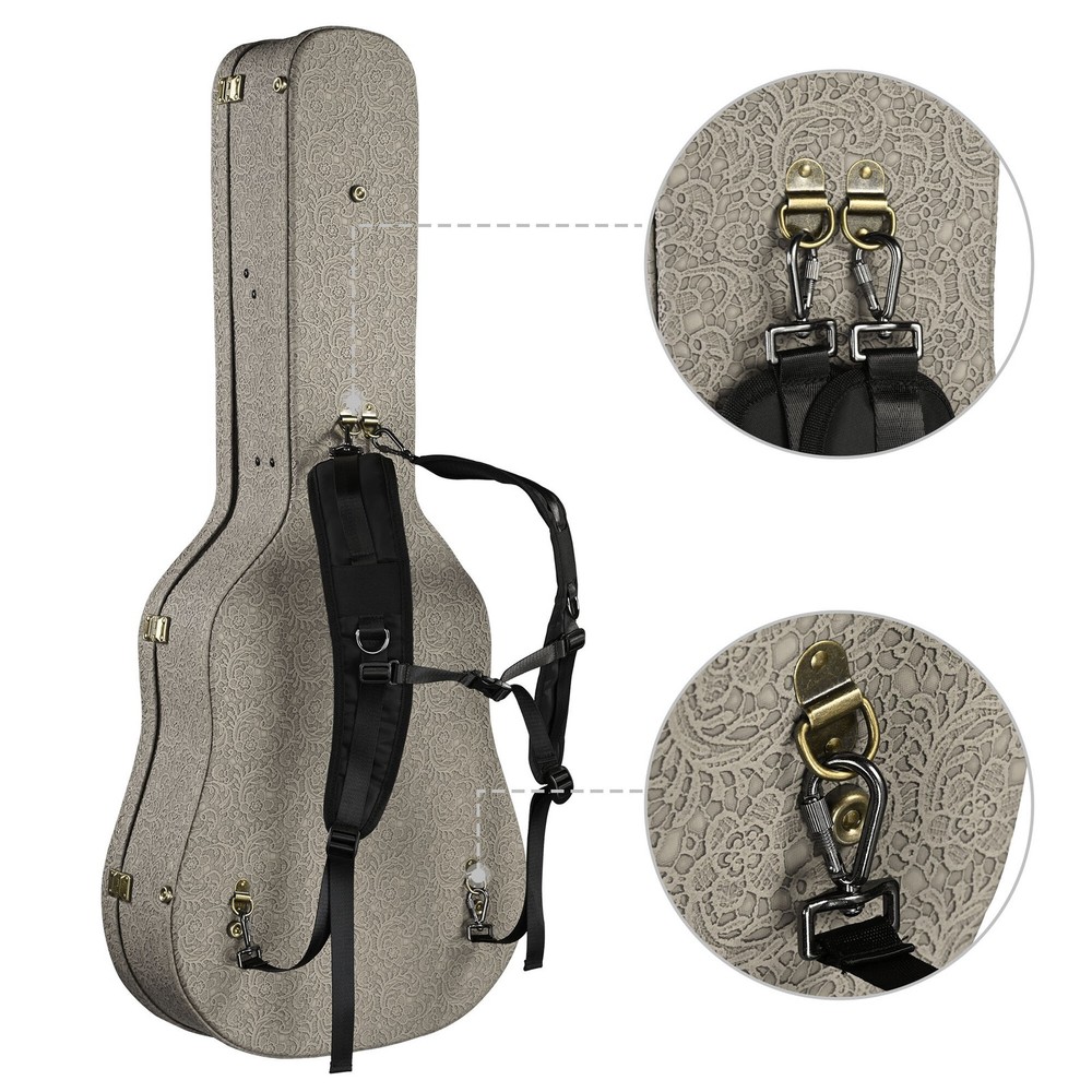 Yescom Universal Guitar Case Backpack Strap Padded Shoulder Strap Adjustable