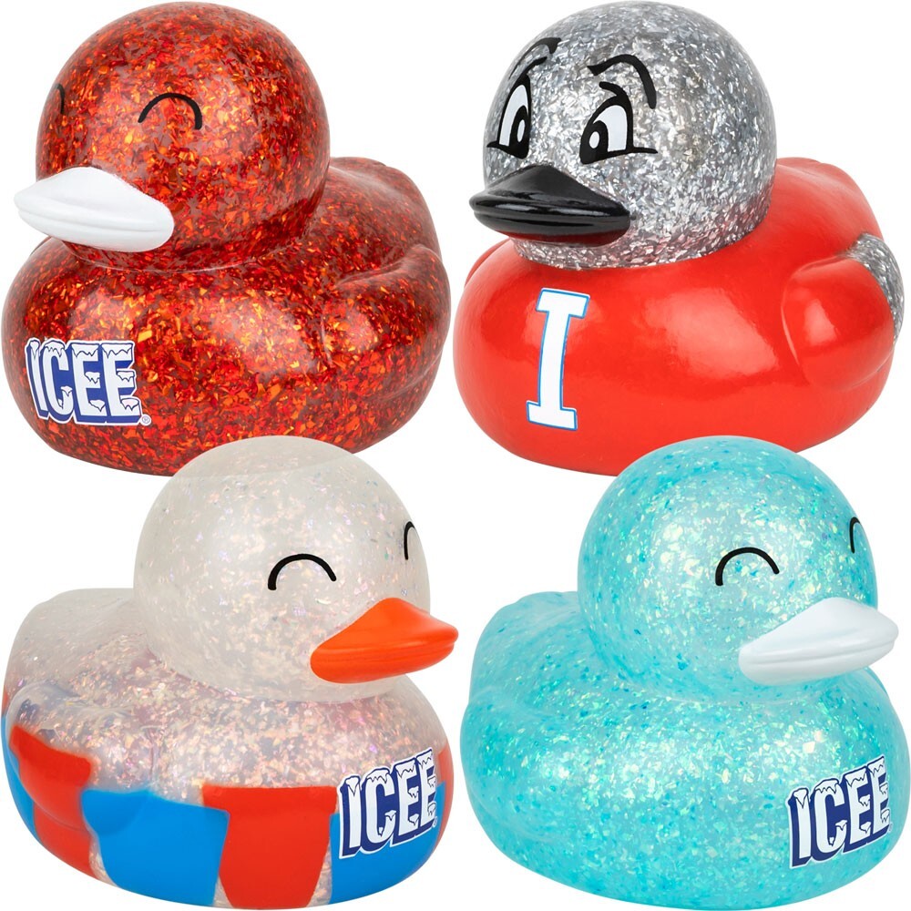6" Rubber Ducks - Icee Brand Ducks - Four Styles to Choose From