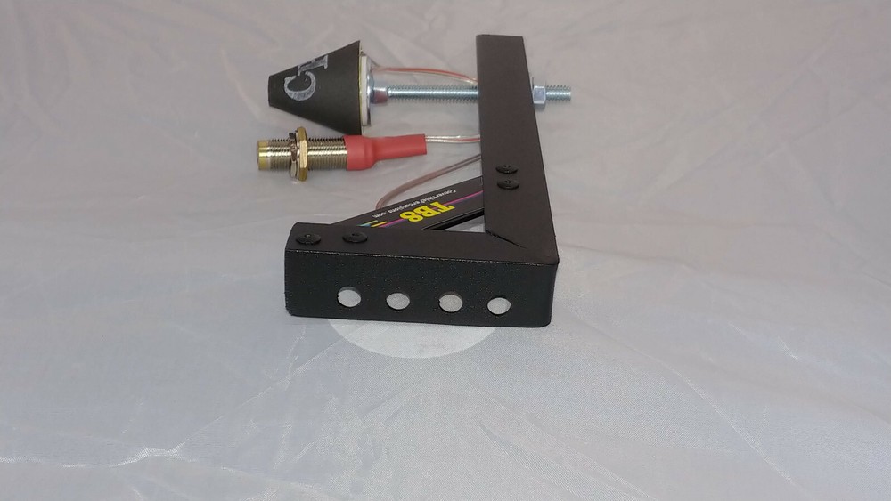 Drum trigger, dual trigger, Powder coat Black, Convertible Percussions