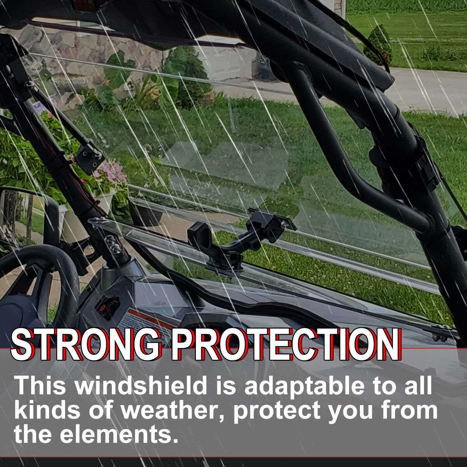 For CFMOTO ZForce 500 / 800 / 1000 Model Front Flip Windshield Scratch Resistant