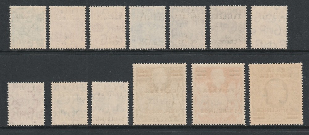Eritrea 1950 Complete set SG E13-E25 Mnh.