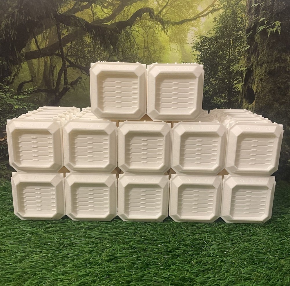 Warhammer DnD Compatible Terrain CONTAINERS X 12, WHITE Unpainted