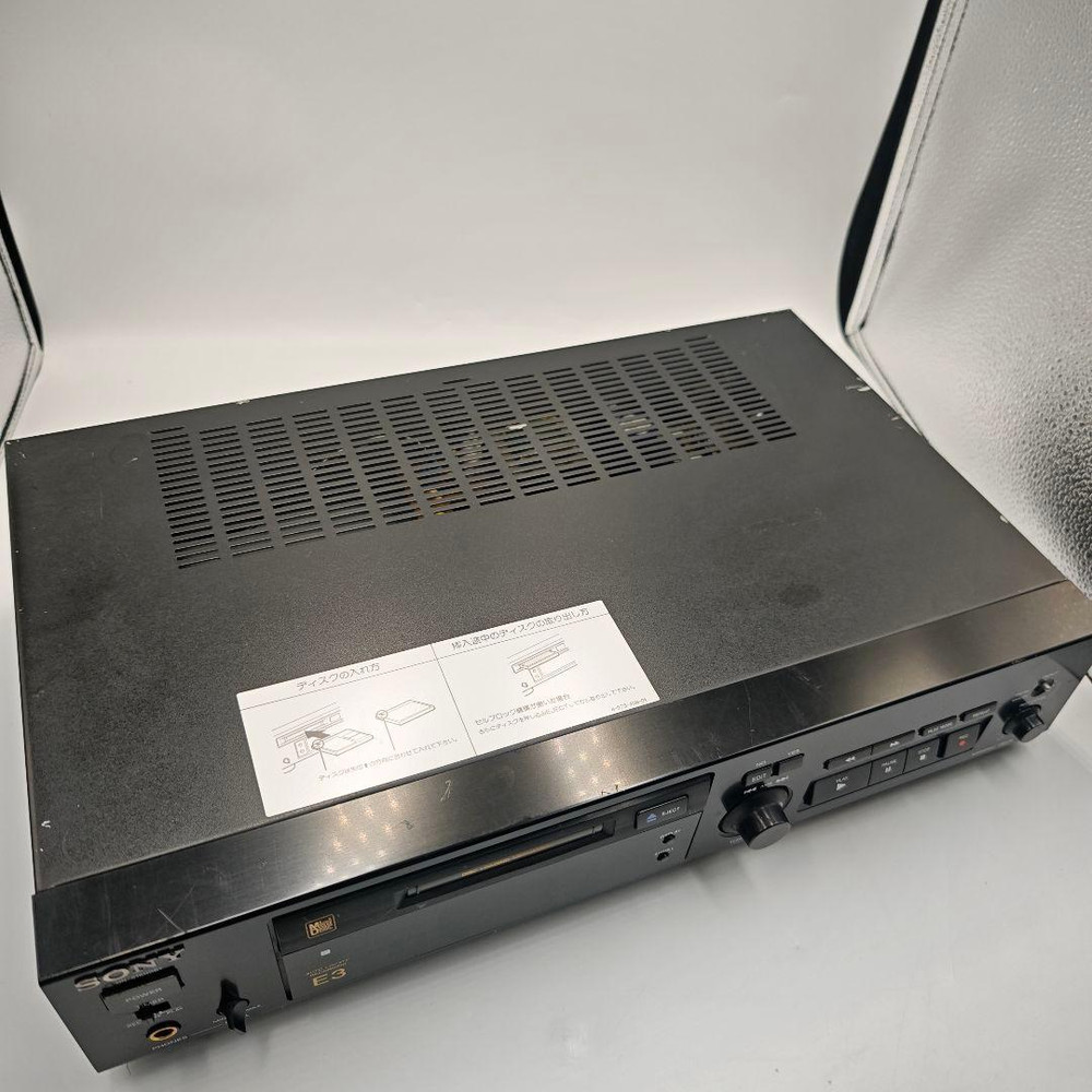 Sony MDS-E3 MD Deck Recorder Pro MiniDisc ATRAC Tested Working