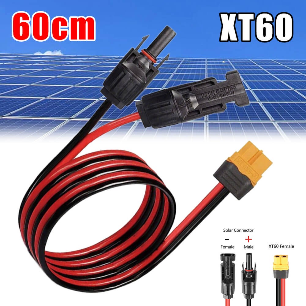 Connecting Cable 12AWG XT60I Female Solar Panel Connection Cable Charging Cable