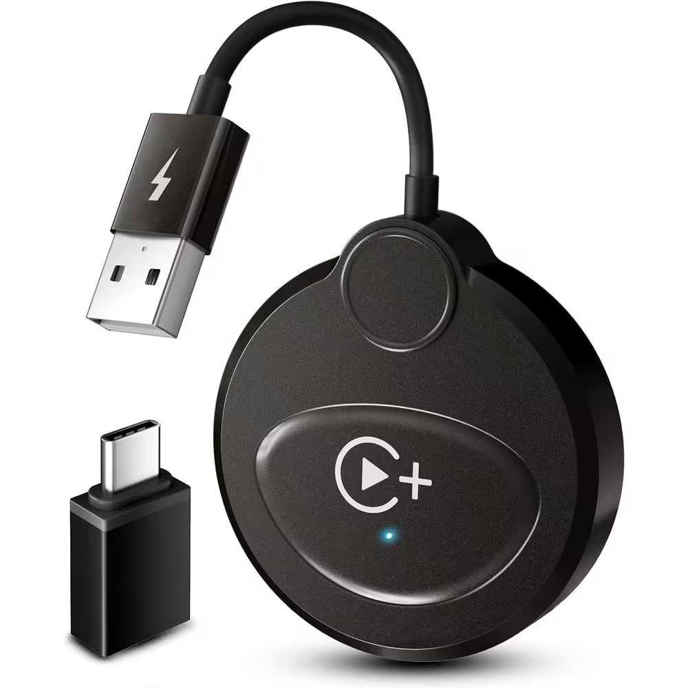 Wireless Carplay Adapter with Built-In Youtube Netflix, Easy Plug and Play