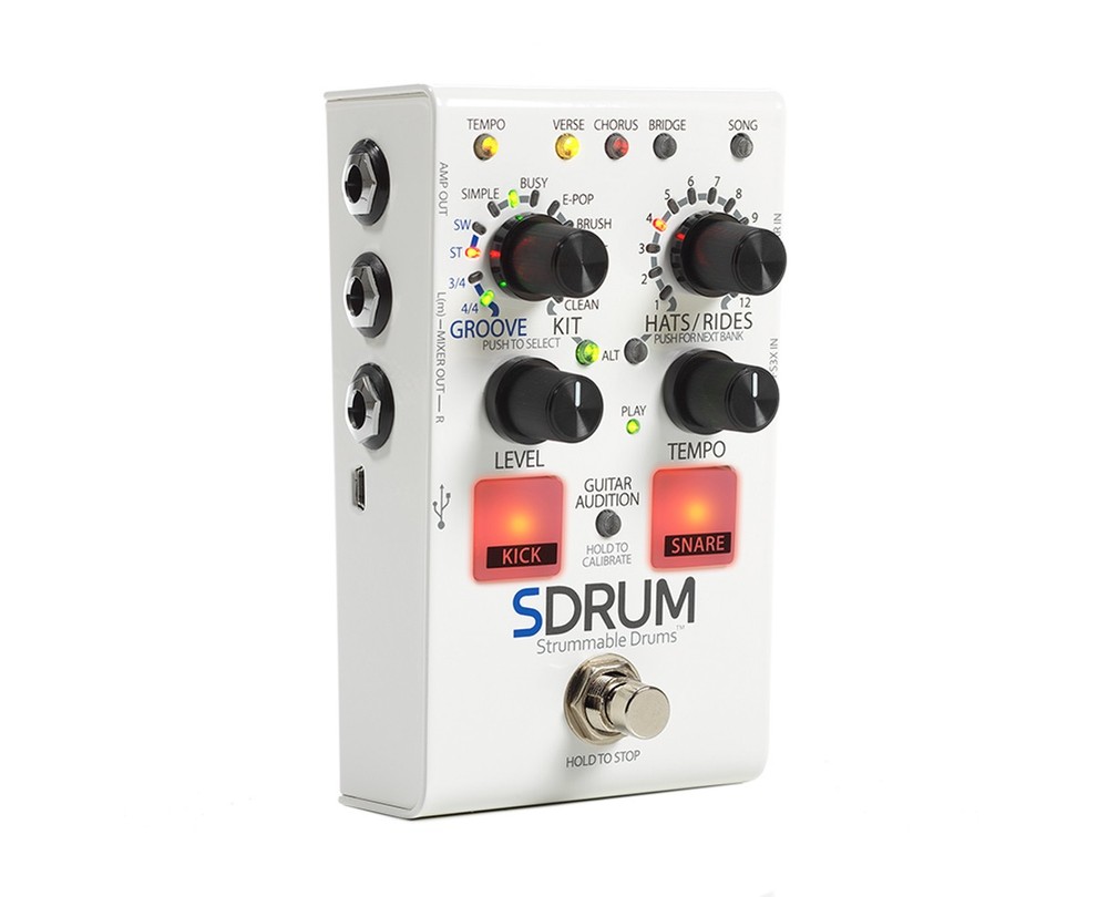 Digitech SDRUM Strummable Drums Drum Machine Pedal - Open Box