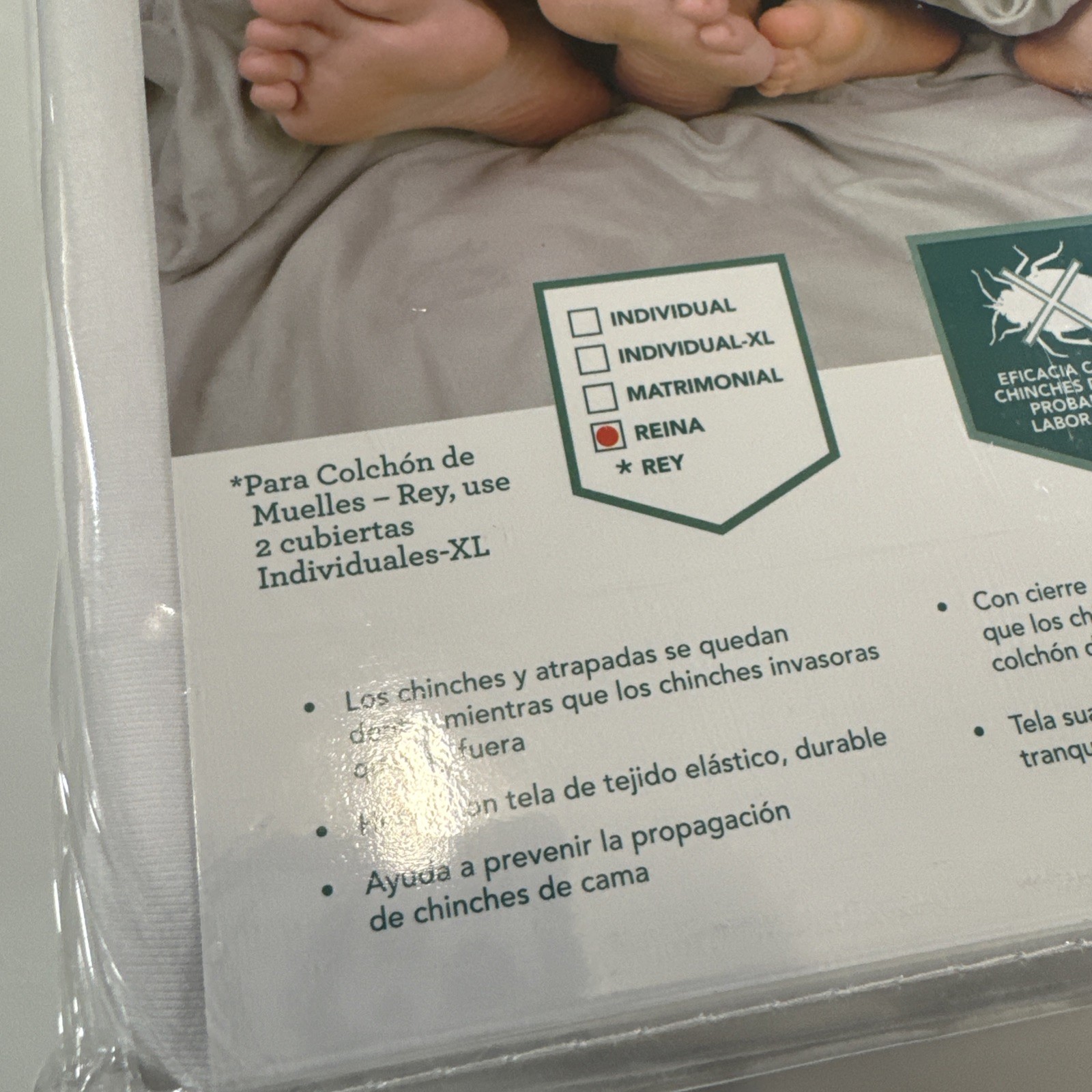 Lock-Up Queen Box Spring Total Encasement Cover Protector Bed Bug Protection JT