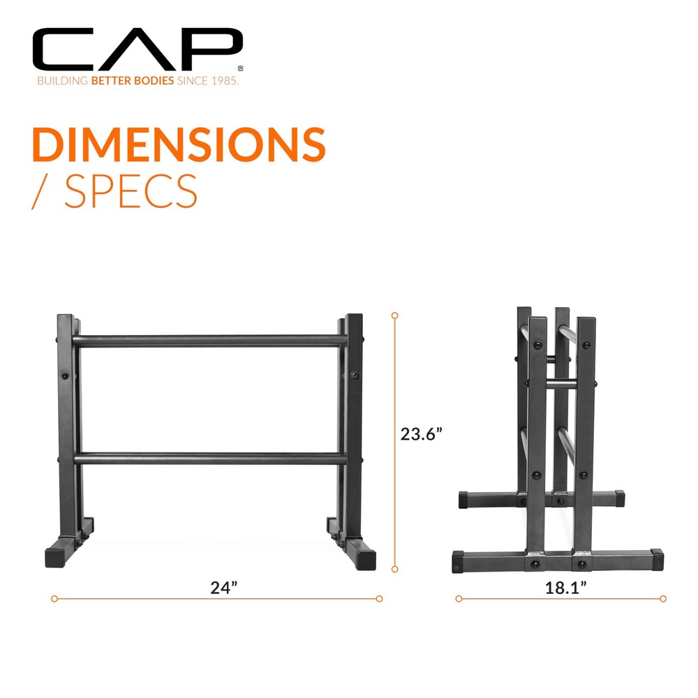 24" Utility Rack for Dumbbells, Balls and Kettlebells