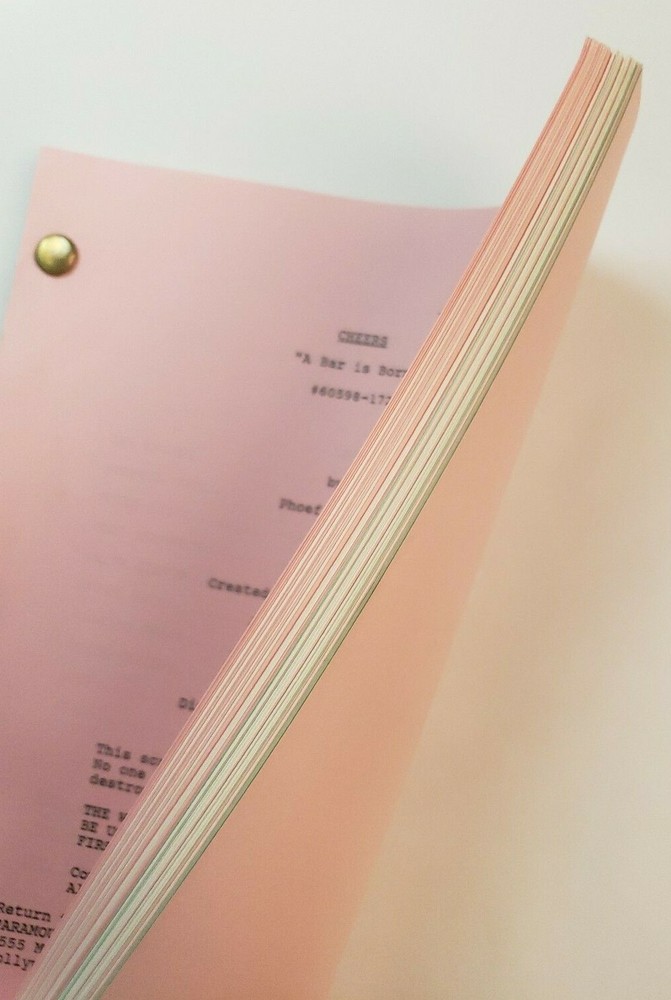 CHEERS / Phoef Sutton 1989 TV Script TED DANSON & KELSEY GRAMMER "A Bar Is Born"