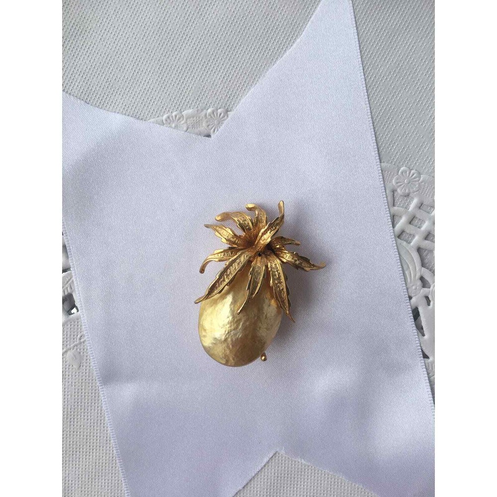 Golden Egg Brooch