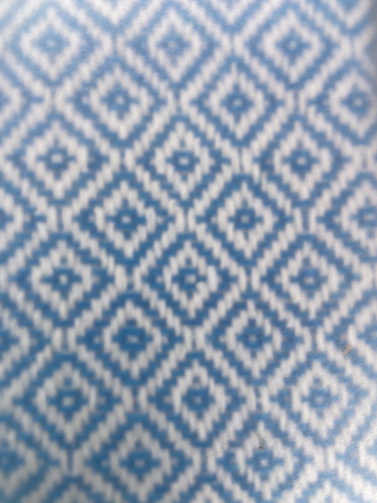 HAATH Handcrafted Throw Blanket (Cerulean Blue)